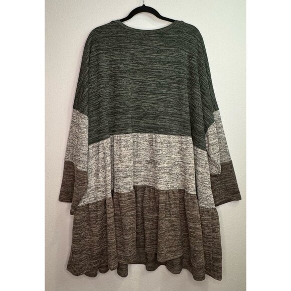 Chic Soul Long Lightweight Blouse/Sweater Dress Women’s Plus Size‎ 3X - Picture 2 of 3